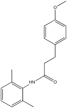 N-(2,6-dimethylphenyl)-3-(4-methoxyphenyl)propanamide 结构式