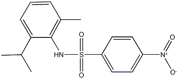 4-nitro-N-(2-isopropyl-6-methylphenyl)benzenesulfonamide 结构式