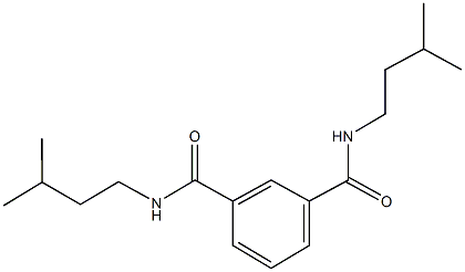 N~1~,N~3~-diisopentylisophthalamide 结构式