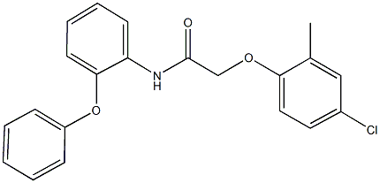 2-(4-chloro-2-methylphenoxy)-N-(2-phenoxyphenyl)acetamide 结构式