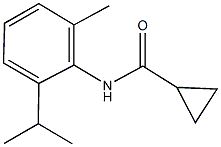 N-(2-isopropyl-6-methylphenyl)cyclopropanecarboxamide 结构式
