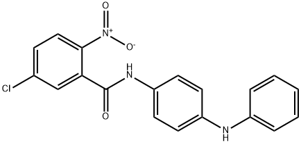 N-(4-anilinophenyl)-5-chloro-2-nitrobenzamide 结构式