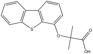 2-(dibenzo[b,d]thien-4-yloxy)-2-methylpropanoic acid 结构式