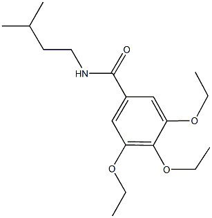 3,4,5-triethoxy-N-isopentylbenzamide 结构式