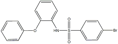 4-bromo-N-(2-phenoxyphenyl)benzenesulfonamide 结构式