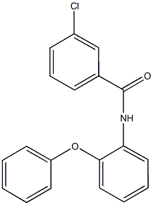 3-chloro-N-(2-phenoxyphenyl)benzamide 结构式