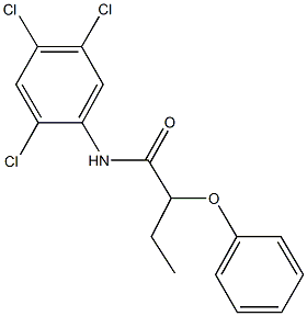 2-phenoxy-N-(2,4,5-trichlorophenyl)butanamide 结构式