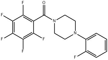 1-(2-fluorophenyl)-4-(2,3,4,5,6-pentafluorobenzoyl)piperazine 结构式