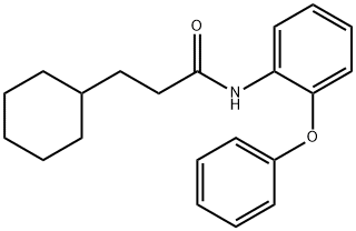 3-cyclohexyl-N-(2-phenoxyphenyl)propanamide 结构式