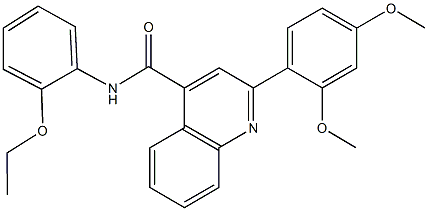 2-(2,4-dimethoxyphenyl)-N-(2-ethoxyphenyl)-4-quinolinecarboxamide 结构式