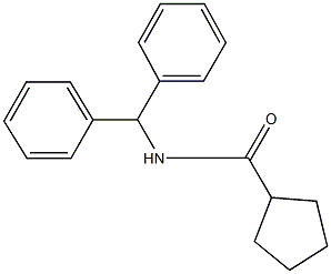 N-benzhydrylcyclopentanecarboxamide 结构式