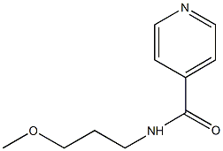 N-(3-methoxypropyl)isonicotinamide 结构式