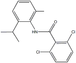 2,6-dichloro-N-(2-isopropyl-6-methylphenyl)benzamide 结构式