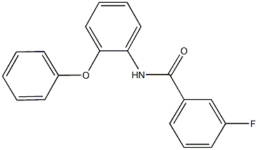 3-fluoro-N-(2-phenoxyphenyl)benzamide 结构式