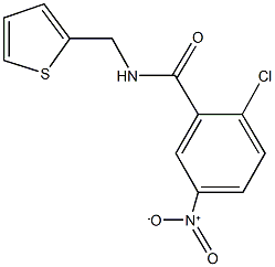 2-chloro-5-nitro-N-(2-thienylmethyl)benzamide 结构式