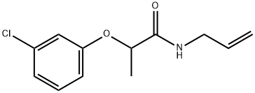 N-allyl-2-(3-chlorophenoxy)propanamide 结构式