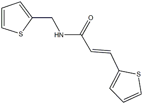 3-(2-thienyl)-N-(2-thienylmethyl)acrylamide 结构式