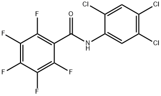 2,3,4,5,6-pentafluoro-N-(2,4,5-trichlorophenyl)benzamide 结构式