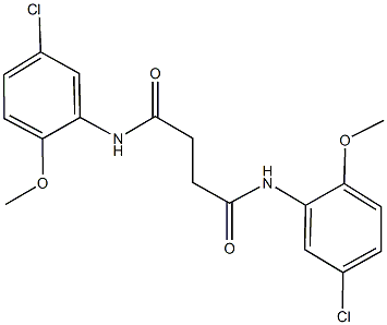 N~1~,N~4~-bis(5-chloro-2-methoxyphenyl)succinamide 结构式