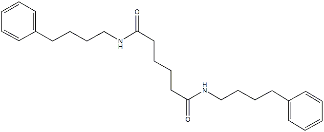 N~1~,N~6~-bis(4-phenylbutyl)hexanediamide 结构式