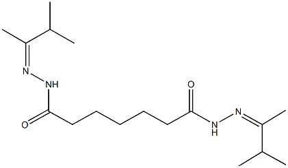 N'~1~,N'~7~-bis(1,2-dimethylpropylidene)heptanedihydrazide 结构式