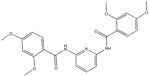 N-{6-[(2,4-dimethoxybenzoyl)amino]-2-pyridinyl}-2,4-dimethoxybenzamide 结构式