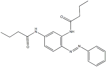 N-[3-(butyrylamino)-4-(phenyldiazenyl)phenyl]butanamide 结构式