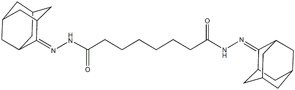 N'~1~,N'~8~-ditricyclo[3.3.1.1~3,7~]dec-2-ylideneoctanedihydrazide 结构式