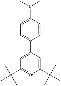 2,6-ditert-butyl-4-[4-(dimethylamino)phenyl]pyrylium 结构式