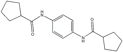 N-{4-[(cyclopentylcarbonyl)amino]phenyl}cyclopentanecarboxamide 结构式