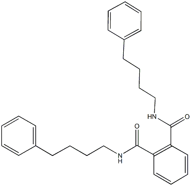 N~1~,N~2~-bis(4-phenylbutyl)phthalamide 结构式