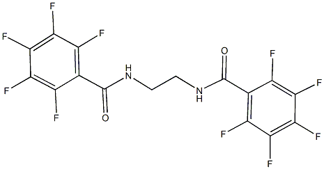 2,3,4,5,6-pentafluoro-N-{2-[(2,3,4,5,6-pentafluorobenzoyl)amino]ethyl}benzamide 结构式