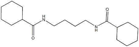 N-{4-[(cyclohexylcarbonyl)amino]butyl}cyclohexanecarboxamide 结构式