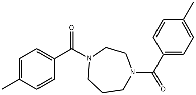 1,4-bis(4-methylbenzoyl)-1,4-diazepane 结构式