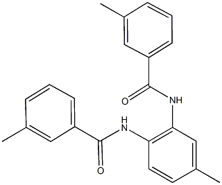 3-methyl-N-{5-methyl-2-[(3-methylbenzoyl)amino]phenyl}benzamide 结构式