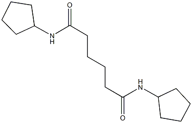 N~1~,N~6~-dicyclopentylhexanediamide 结构式