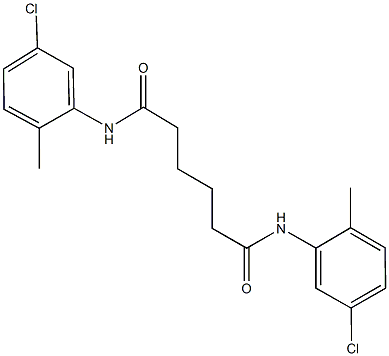 N~1~,N~6~-bis(5-chloro-2-methylphenyl)hexanediamide 结构式