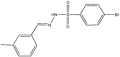 4-bromo-N'-(3-methylbenzylidene)benzenesulfonohydrazide 结构式