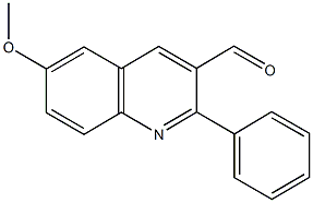 6-methoxy-2-phenyl-3-quinolinecarbaldehyde 结构式