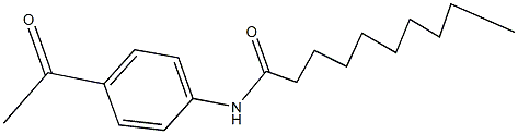 N-(4-acetylphenyl)decanamide 结构式