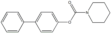 [1,1'-biphenyl]-4-yl 1-piperidinecarboxylate 结构式