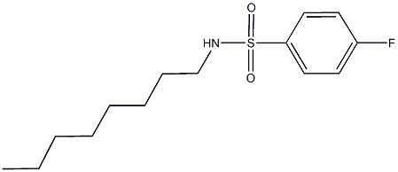 4-fluoro-N-octylbenzenesulfonamide 结构式