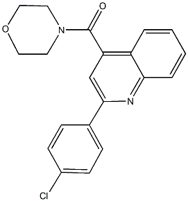 2-(4-chlorophenyl)-4-(4-morpholinylcarbonyl)quinoline 结构式