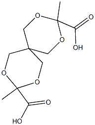 3,9-dimethyl-2,4,8,10-tetraoxaspiro[5.5]undecane-3,9-dicarboxylic acid 结构式