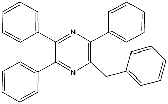 2-benzyl-3,5,6-triphenylpyrazine 结构式