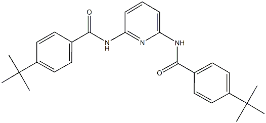 4-tert-butyl-N-{6-[(4-tert-butylbenzoyl)amino]-2-pyridinyl}benzamide 结构式