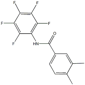 3,4-dimethyl-N-(2,3,4,5,6-pentafluorophenyl)benzamide 结构式