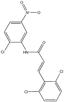 N-{2-chloro-5-nitrophenyl}-3-(2,6-dichlorophenyl)acrylamide 结构式