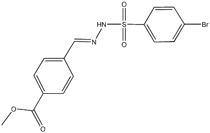 methyl 4-{2-[(4-bromophenyl)sulfonyl]carbohydrazonoyl}benzoate 结构式