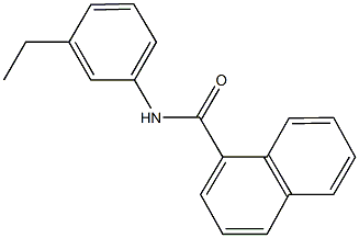 N-(3-ethylphenyl)-1-naphthamide 结构式